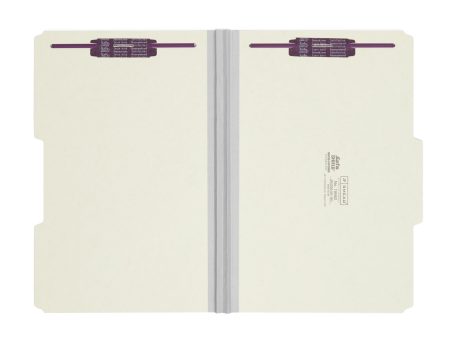 SafeSHIELD® Pressboard Fastener File Folders, 2 5-Cut Guide Height Right of Center Tab For Sale