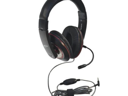 Califone 2021MT Deluxe Stereo Headsets with Ambidextrous Gooseneck Microphone, 3.5mm Plug Cheap