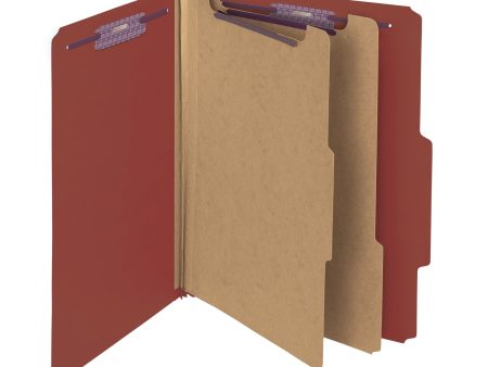 SafeSHIELD® Pressboard Classification File Folders, 2 Dividers, 2 inch Expansion, 2 5-Cut ROC Tab Discount