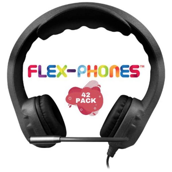 HamiltonBuhl® Flex-Phones™ TRRS Headset with Gooseneck Microphone - 42 Pack Discount