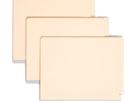 End Tab Manila Classification Folders, Straight-Cut Tab, 2 inch Expansion, 1 Divider For Sale