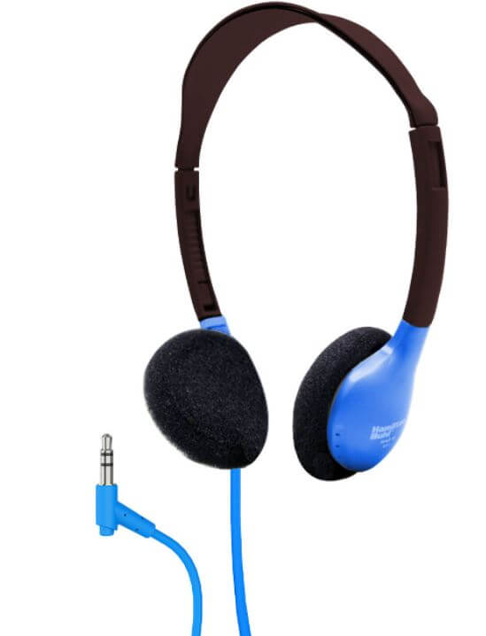 HamiltonBuhl Lab Pack, 24 Personal Headphones in Blue (HA2-BLU) in a Carry Case on Sale