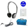 Lab Pack, 24 MS2L Personal Headphones in a Carry Case Sale