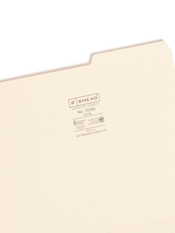 Standard File Folders, 2 5-Cut Right Tab Discount