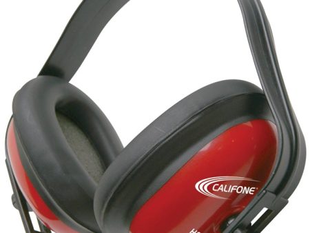 Hearing Safe 26 db Hearing Protector with Round Ear Cups - Red Supply