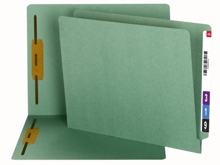 100% Recycled Shelf-Master® Reinforced End Tab Fastener File Folders, Straight-Cut Tab For Cheap