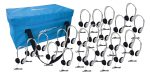 HamiltonBuhl Lab Pack, 24 HA2 Personal Headphones in a Carry Case on Sale