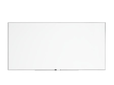 U Brands Silver Aluminum Frame  Dry Erase Board, White, 47  x 95  For Discount