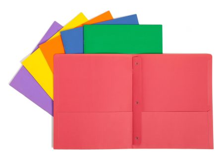 Standard Two-Pocket Folders, Set of 6 Hot on Sale