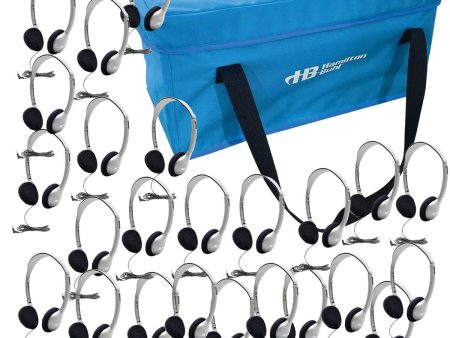 HamiltonBuhl Lab Pack, 24 HA2 Personal Headphones in a Carry Case on Sale