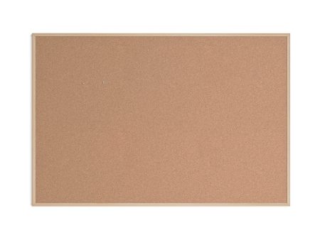 U Brands MDF Frame Cork Board, Birch, 70  x 47  on Sale