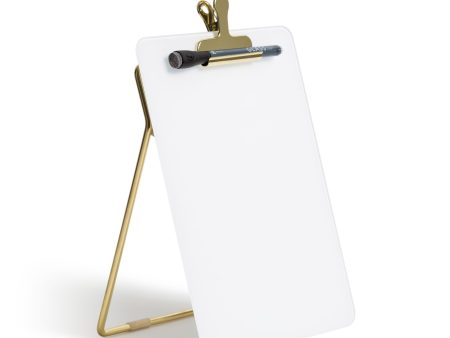 U Brands Glass Dry Erase Desktop Easel, White & Gold
, 8.5  x 11.7  Sale