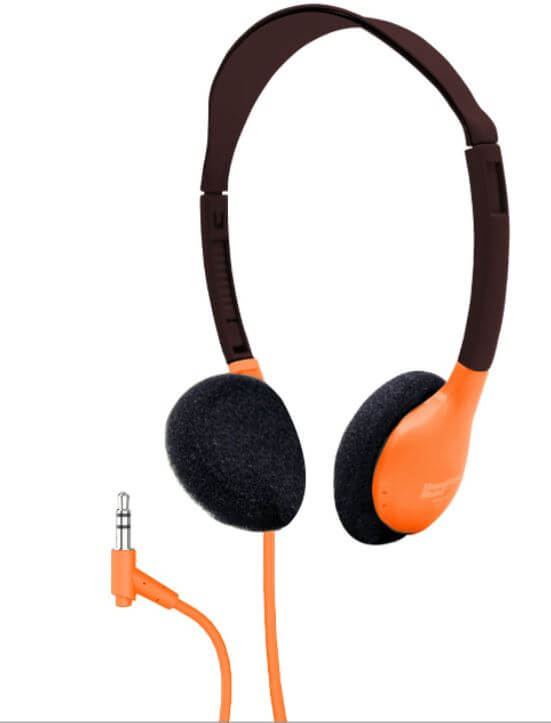 Galaxy™ Econo-Line of Sack-O-Phones with 5 Orange Personal-Sized Headphones (HA2-ORG), Starfish Jackbox and Carry Bag Online