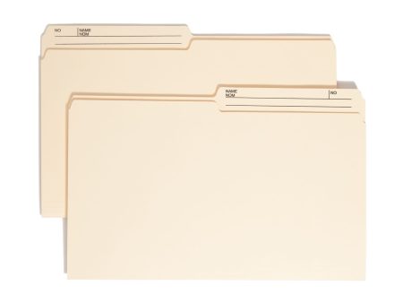 Heavyweight Reversible Printed Tab File Folders, 1 2-Cut Tab For Cheap