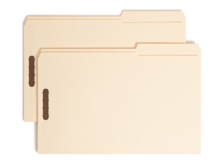 Reinforced Tab Fastener File Folders, 2 5-Cut Tab Right Position Sale