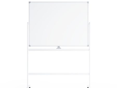 U Brands Double-Sided Rolling Dry Erase Easel, White, 47  x 35  Online Hot Sale