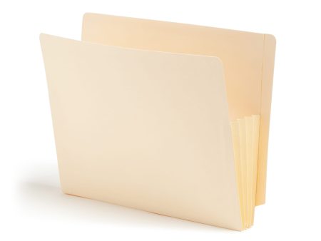 End Tab Convertible File Pockets, Straight-Cut Tab, 3-1 2 inch Expansion For Sale