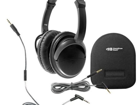 HamiltonBuhl Deluxe-Size Active Noise-Cancelling Headset with In-Line Microphone Sale