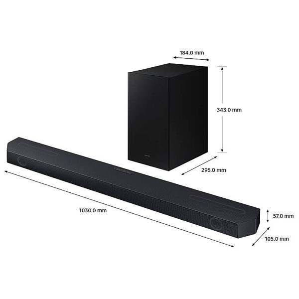 Samsung HW-Q600C 3.1.2ch Q-Series Soundbar - ‎34‎W   Black Fashion