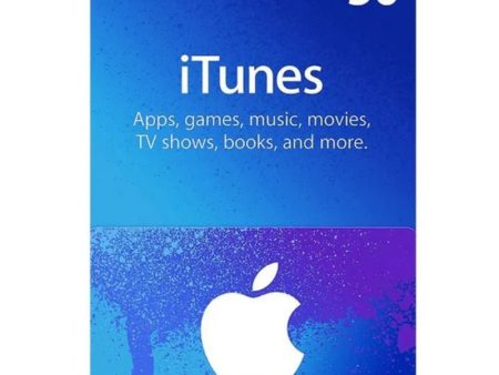 iTunes Gift Card $50 (US) Digital Card For Discount