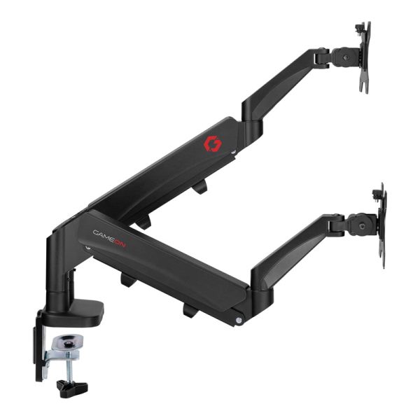 GameOn GO-5350 Dual Monitor Arm for Gaming & Office - Black Hot on Sale