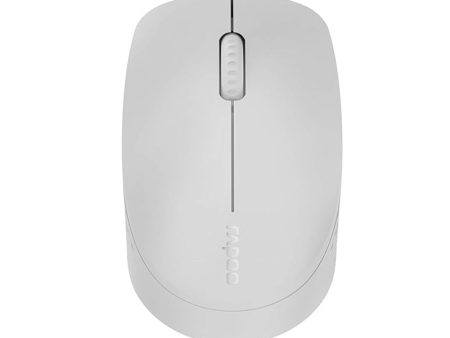 Rapoo M100 Silent Wireless Mouse - 2.4 GHz   1300 DPI   Bluetooth   USB - Light Grey For Cheap