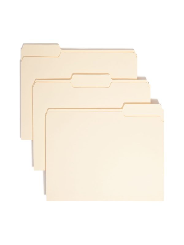 Standard File Folders, 1 3-Cut Assorted Tab For Discount