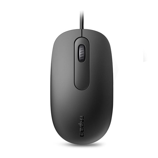 Rapoo N200 Wired Optical Mouse - 1600 DPI   Black For Cheap