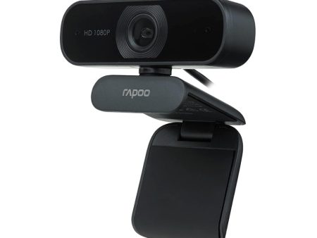 Rapoo C260 Webcam with Noise Cancellation Mic - 1080p FHD   USB - Black on Sale