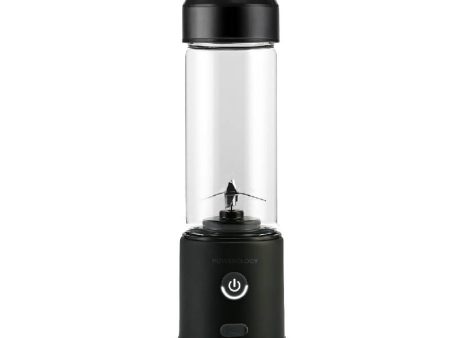 Powerology New 6-Blade Portable Juicer - 450mL   126W   Black Hot on Sale