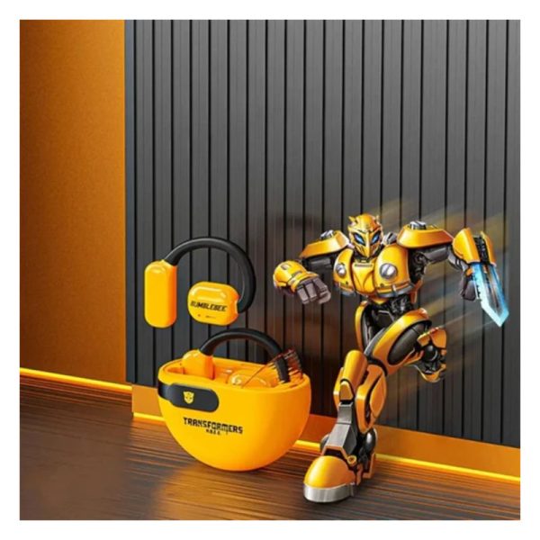 Transformers TF-T09 Wireless Bluetooth Earbuds - Yellow Online now