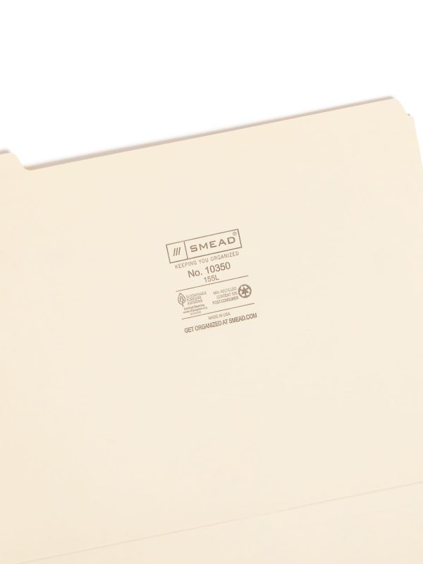 Standard File Folders, 1 5-Cut Tab Hot on Sale