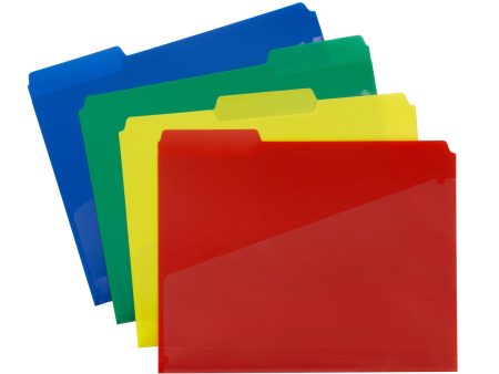 Poly Slash-Pocket File Folders Online Hot Sale