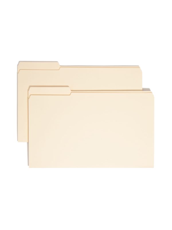 Reinforced Tab File Folders, 1 3-Cut Tab, Left Position Fashion