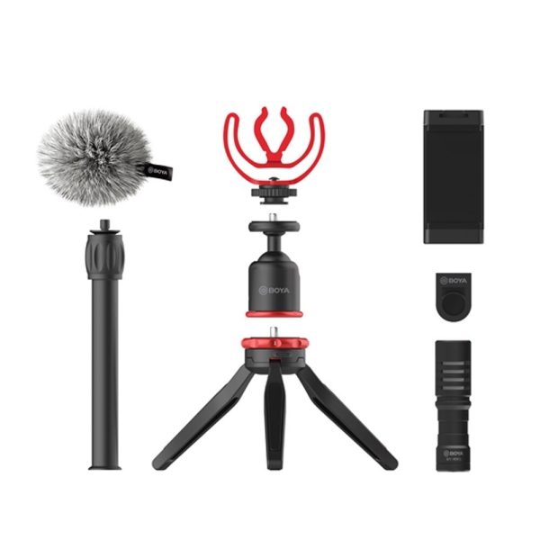 BOYA vlogger kit plus （BY-T1 BY-C12 BY-MM1+) - Black Cheap