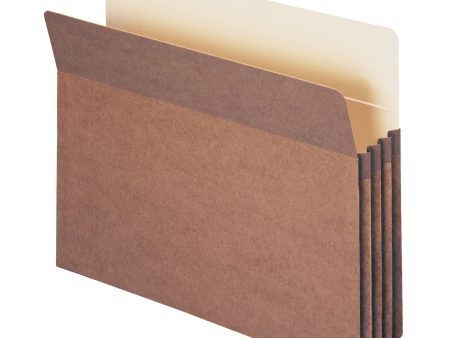 100% Recycled End Tab Redrope File Pockets, 3-1 2-Inch Expansion Discount