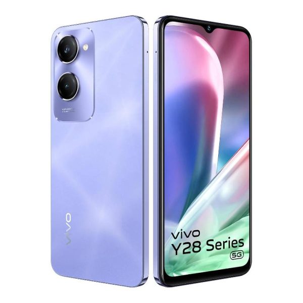 Vivo Y28s - 128GB   6GB   6.56    5G   Twinkling Purple - Mobile Fashion