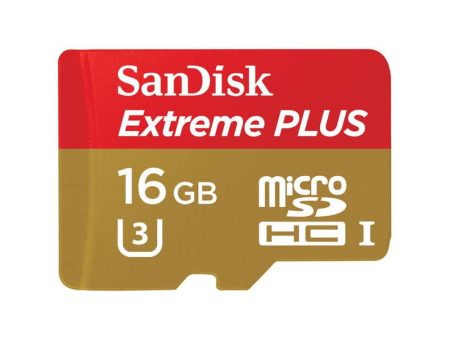 Sandisk Extreme Plus MicroSD Card with Adapter - 16GB   microSDXC For Discount