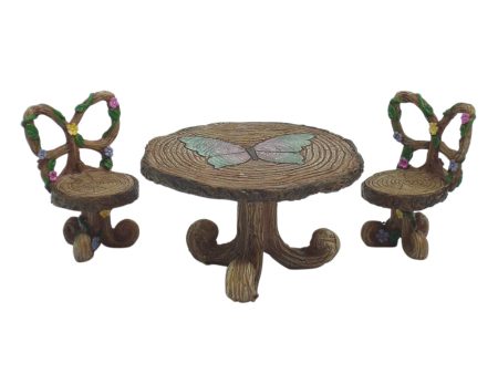 Butterfly Bistro (Set of 3) Fairy Table & Chairs Discount