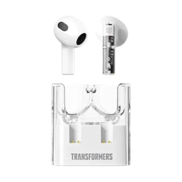 Transformers TF-T08 Wireless Bluetooth Earbuds - White For Cheap