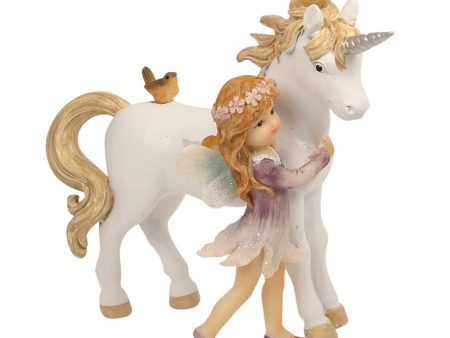 Flower Garden Fairy Standing w Unicorn Online