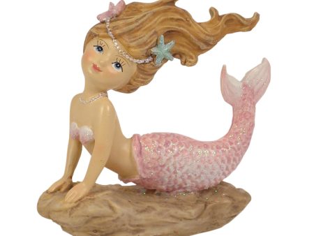 Mermaid on Rock 9.5cm For Sale