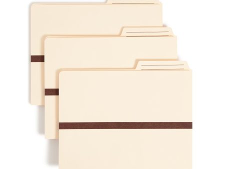 Manila File Pockets, 1-Inch Expansion, Reinforced 2 5-Cut Tab Sale