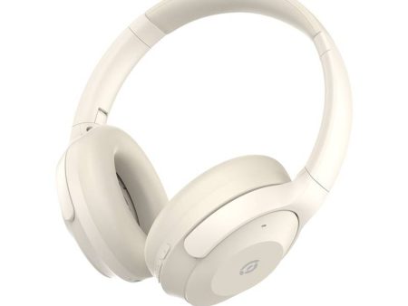 Powerology Hybrid ANC Headphone - 600mAh   Cream For Discount