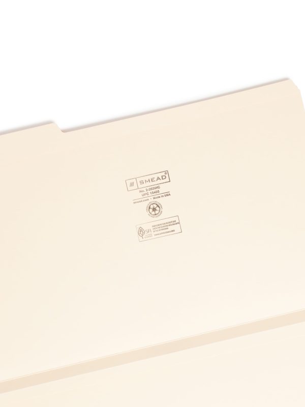 Reinforced Tab File Folders, 1 1 2 inch Expansion, 1 3-Cut Tab Online Hot Sale