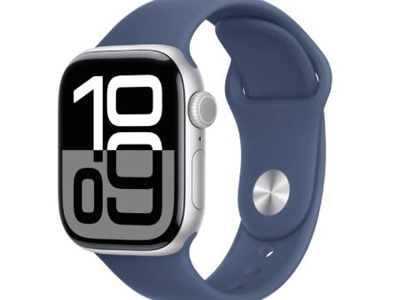 Apple Watch Series 10 with Sport Band - LTPO OLED   64GB   46mm   Medium Large   Bluetooth   Wi-Fi   Denim Online