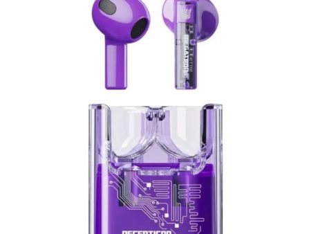 Transformers TF-T08 Wireless Bluetooth Earbuds - Purple Online Hot Sale