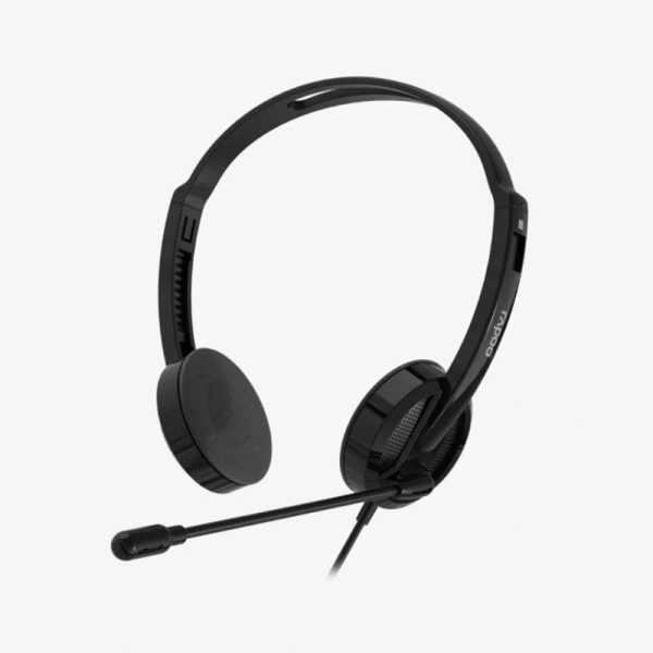 Rapoo H101 Wired Stereo Headset - 3.5mm Jack   Black Online now