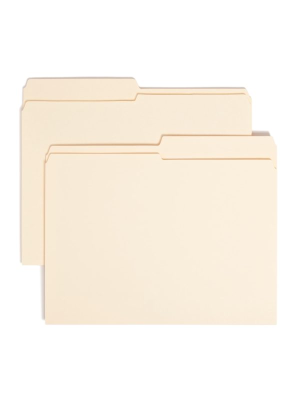 Reinforced Tab File Folders, 1 2-Cut Tab Discount