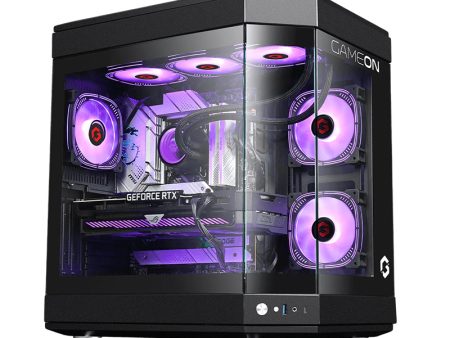 GameOn Valkyrie Series 3 Fans Mid Tower Gaming Case - Black For Cheap